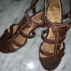 Brown leather Sam Edelman sandals
